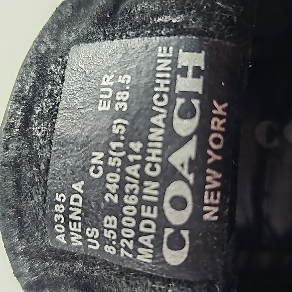 Coach Wenda monogram Black Ballet Flats Size 8 1/2B - Picture 5 of 6